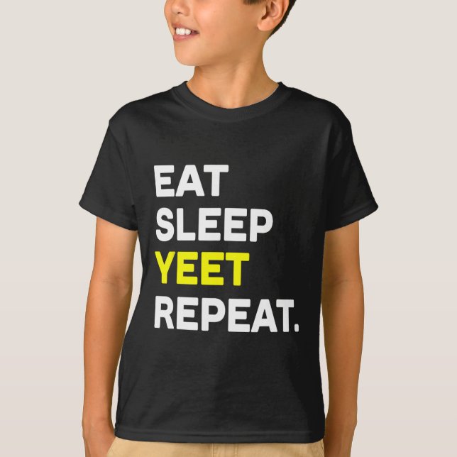 Eat Ssov Yeet Repeat Funny Dance Slang Sketll Coa T Shirt (Framsida)