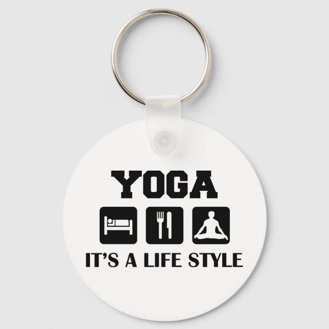 Eat Ssov Yoga Nyckelring (Framsida)
