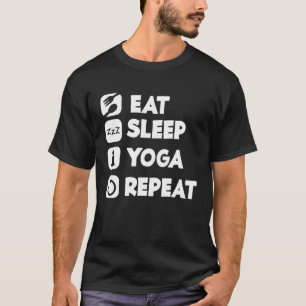 Eat Ssov Yoga Repeat Buddha Yoga Hinduism Spirit T Shirt