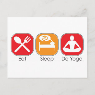 Eat Ssov Yoga Vykort