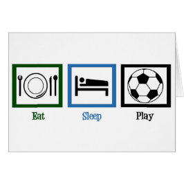 Eat Ssparris Play-fotboll Hälsningskort