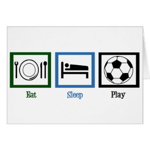 Eat Ssparris Play-fotboll Hälsningskort