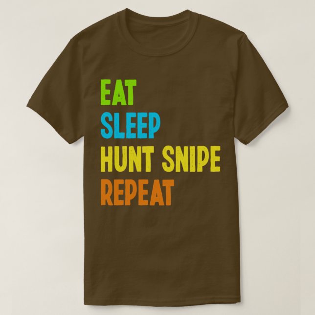 Eat Ssparts Hunt Snipe Repeat Funny Snipe Hunting T Shirt (Design framsida)