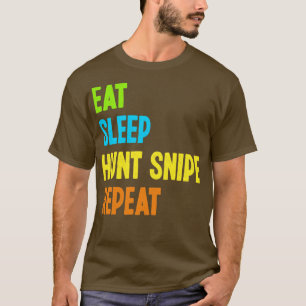 Eat Ssparts Hunt Snipe Repeat Funny Snipe Hunting T Shirt