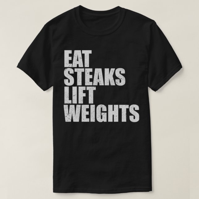 Eat Steaks Hiss Vights Carnivar Lejon Diet Bodybu T Shirt (Design framsida)