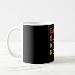 Eat Sväng Kite Repeat Retro Kitesurfer Sportsman Kaffemugg