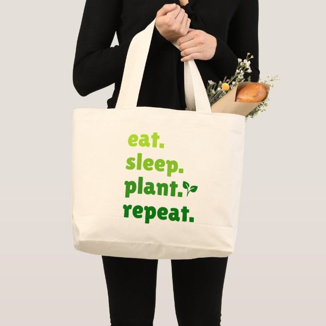 Eat Sviloanläggning Repeat Gardener  Älskare Jumbo Tygkasse (Framsida (produkt))