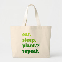 Eat Sviloanläggning Repeat Gardener Älskare Jumbo Tygkasse