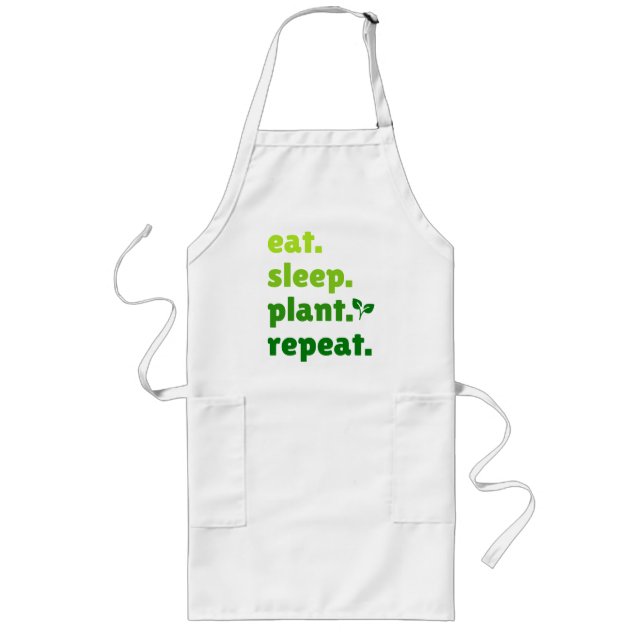 Eat Sviloanläggning Repeat Gardener  Älskare Långt Förkläde (Framsidan)