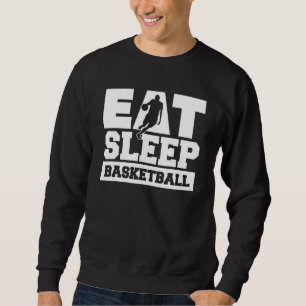 Eat Svilobasketboll Sports Coach Baller Player Pla Lång Ärmad Tröja