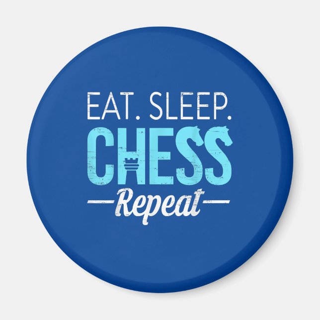 Eat Svilochess Upprepa spelarnämnden för barnkilll Magnet (Framsidan)