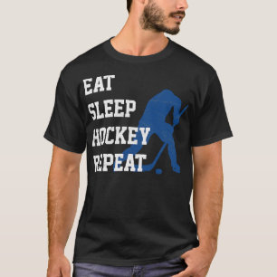 Eat Sviloläge Hockey Repeat Hockey Player T Shirt