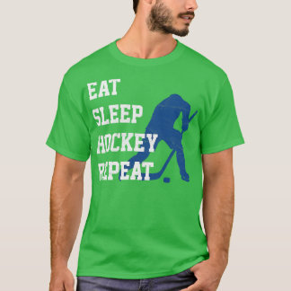 Eat Sviloläge Hockey Repeat Hockey Player T Shirt