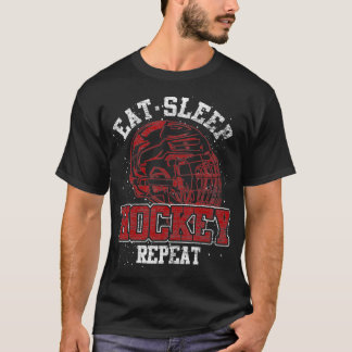 Eat Sviloläge Hockey Repeat Ice Hockey Goalie Gift T Shirt
