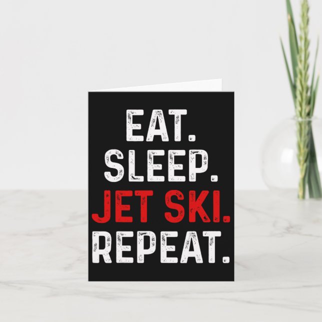Eat Sviloläge Jet Ski Upprepa Vatten sport Sjö Jet Kort (Framsida)