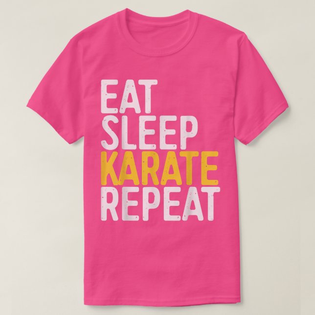 Eat Sviloläge Karate RepeatFunny Sport Gift T Shirt (Design framsida)