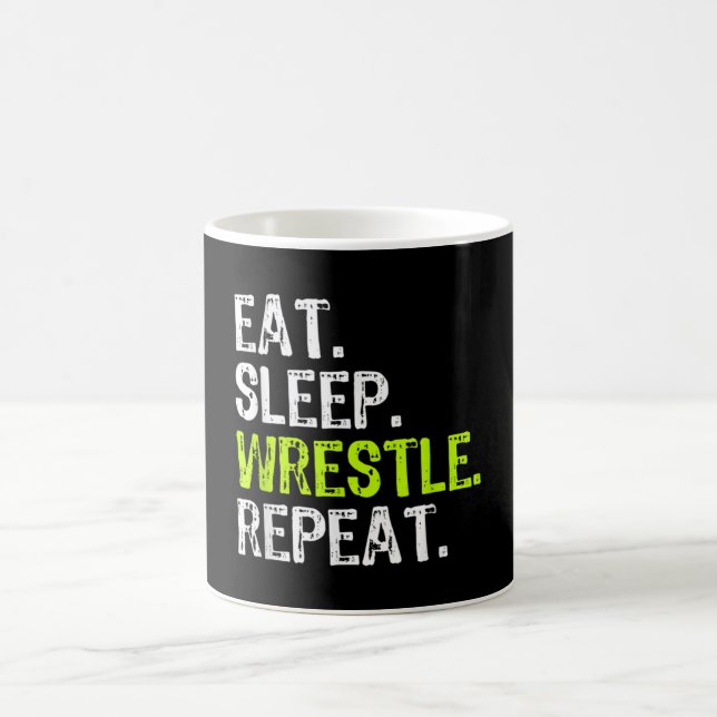 Eat Sviloläge Repeat Wrestling Wrestler Kaffemugg (Center)