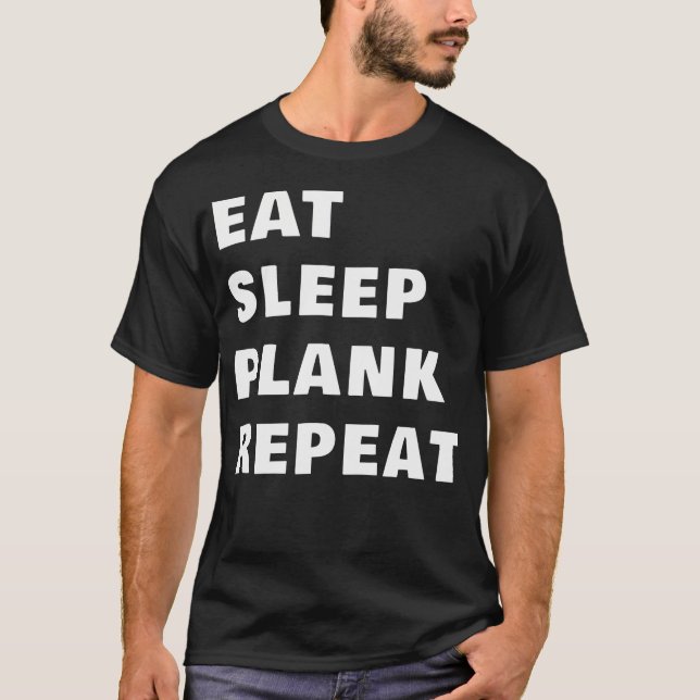 Eat Svilopank Repeat Funny Fitness Manar Gymme-arb T Shirt (Framsida)
