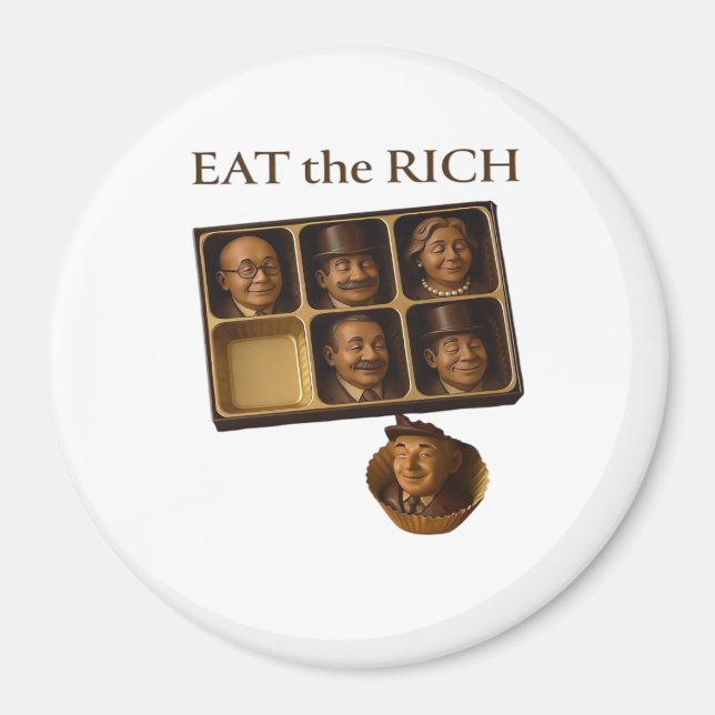 Eat The Rich Classic Magnet (Framsidan)