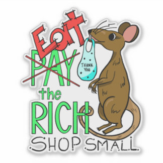 Eat the Rich - Shop Small Klistermärken