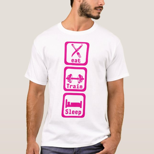eat_train_sleep_musculation_haltere_2_body_lit t shirt (Framsida)