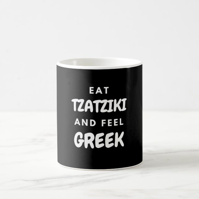 Eat Tzatziki och känn grekiska presentskevheter ko Kaffemugg (Center)