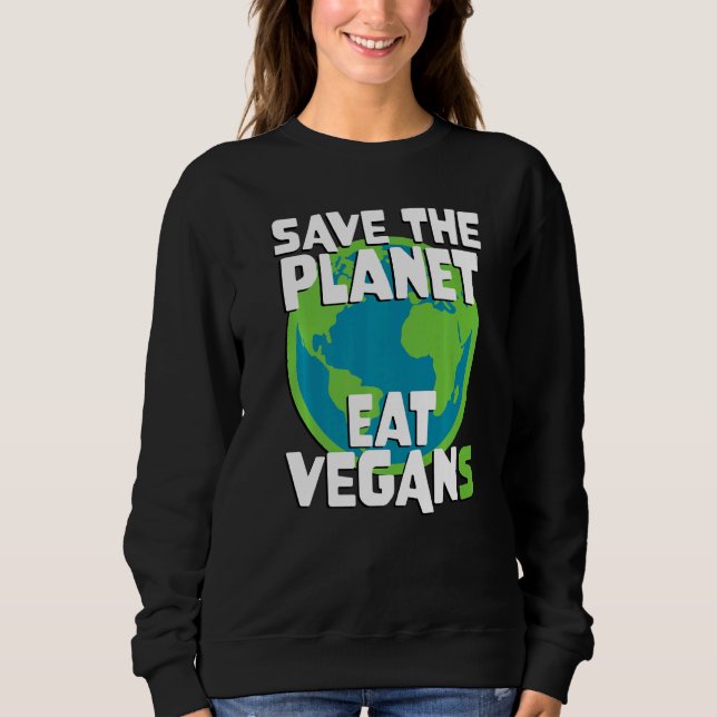 Eat Vegan T Shirt (Framsida)