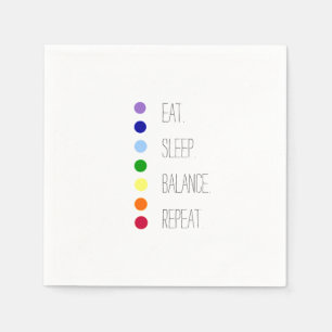 Eat-viloläge enkel Chakra-design Pappersservett