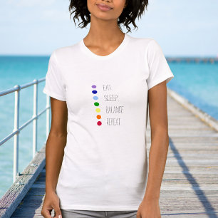 Eat-viloläge enkel Chakra-design T Shirt
