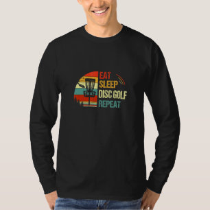 Eat-viloläge Golf Repeat Sunset Vintage Frisbee T Shirt
