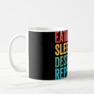 Eat-vilolägets destination Upprepa Vintagens funkt Kaffemugg