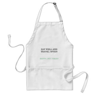 eat well and travel often apron förkläde