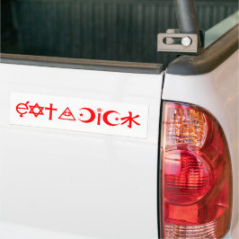 EatADick Bumper-etikett Bildekal