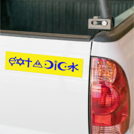 EatADick Bumper-etikett Bildekal