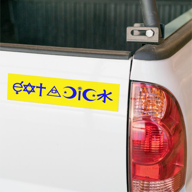 EatADick Bumper-etikett Bildekal (På lastbil)