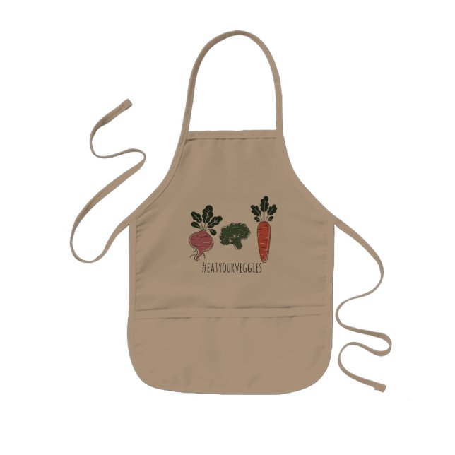 #eatdina veggies children apron barnförkläde (Framsidan)
