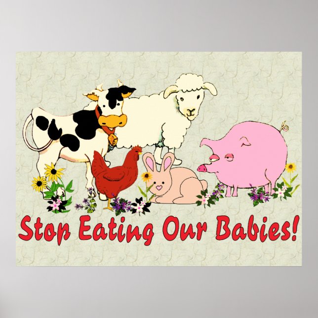 Eating Animal Babies Poster (Framsidan)