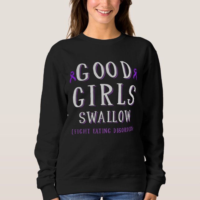 Eating Disorder Survivor Swallow Awareness Warrior T Shirt (Framsida)