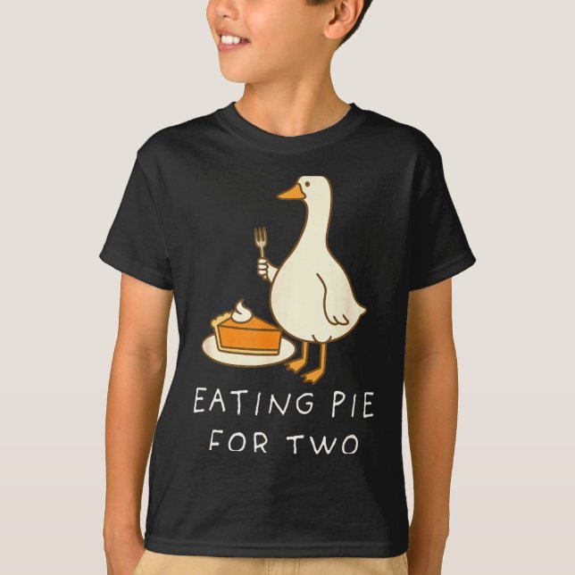 Eating E For Two Silly Goose Baby Announcement Mat T Shirt (Framsida)