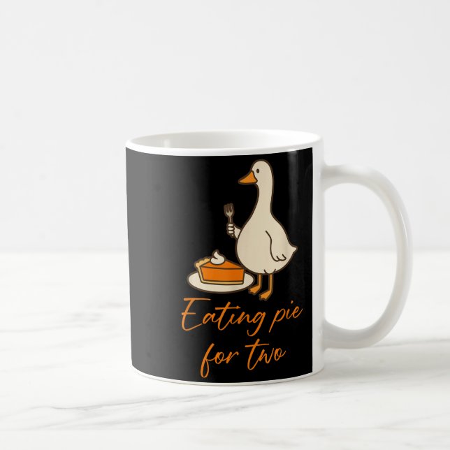 Eating E For Two Thanksgiving Pregnancy Announceme Kaffemugg (Höger)