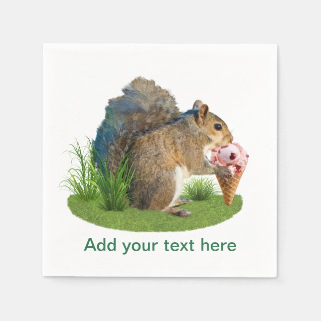 Eating Ice Cream Cone, Text Pappersservett (Framsidan)
