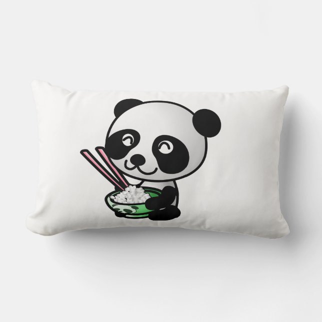 Eating Panda Lumbarkudde (Framsida)