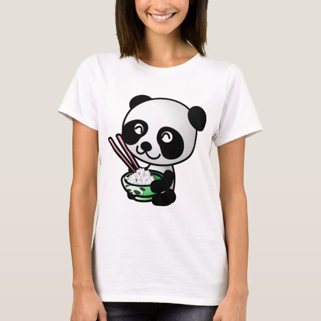 Eating Panda T Shirt (Framsida)