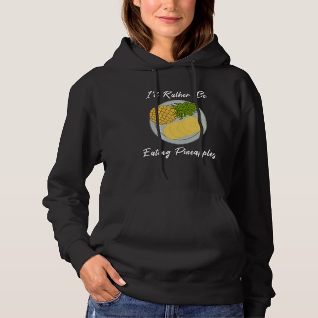 Eating Pineapples Fruit  Tropical Fruits T Shirt (Framsida)