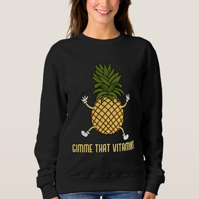 Eating Pineapples  Saying Tropical Fruits T Shirt (Framsida)