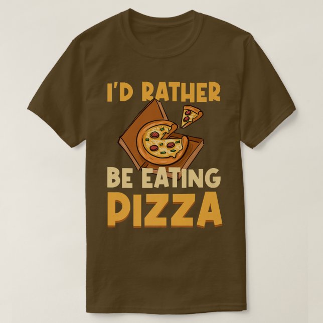 Eating Pizza Funny Italia Food Pizza Chef T Shirt (Design framsida)