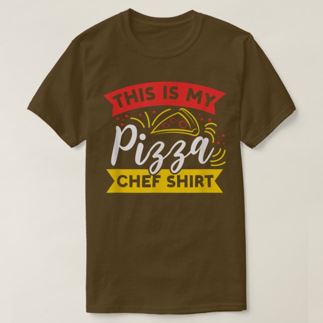 Eating Pizza Funny som säger Hobby Pizza Chef T Shirt (Design framsida)
