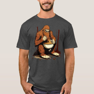 Eating Ramen Bigfoot T Shirt