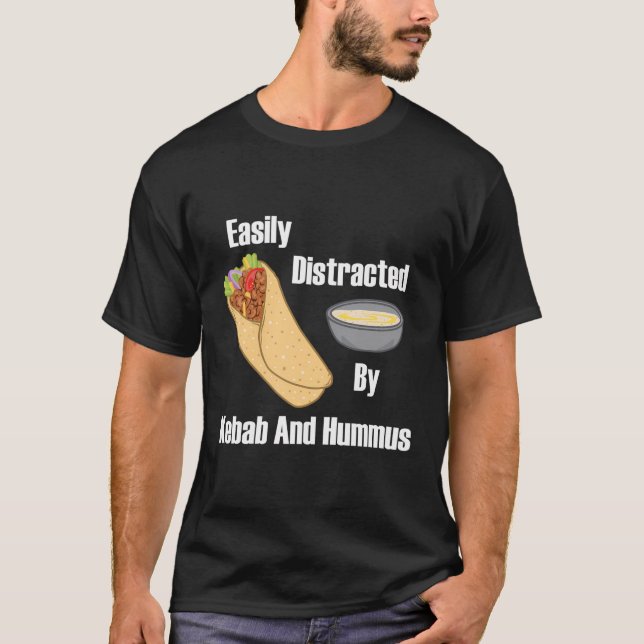 Eating Shawarma Turkish Food Doner T Shirt (Framsida)