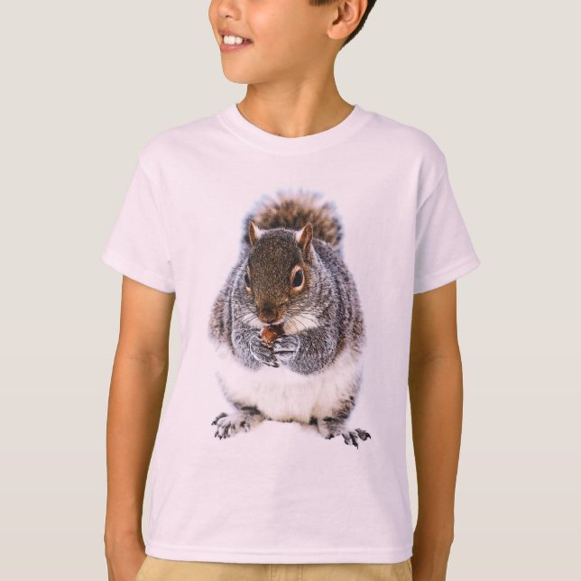 Eating Squirrel T Shirt (Framsida)